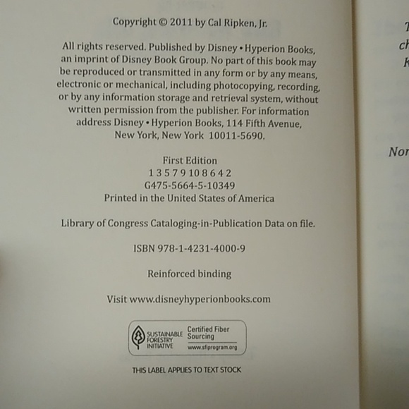 Hothead Cal Ripken Jr Children's Chapter Book Junior Fiction Baseball - Picture 5 of 6